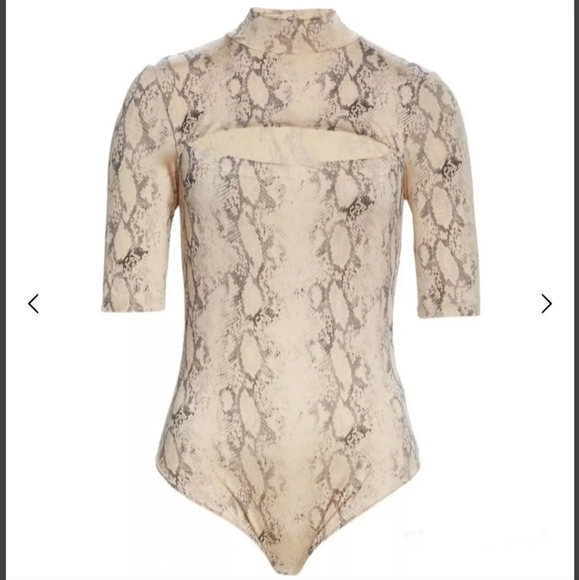 JONATHAN SIMKHAI  Haze Snake Print   Bodysuit Size XS NWOT - Picture 4 of 8